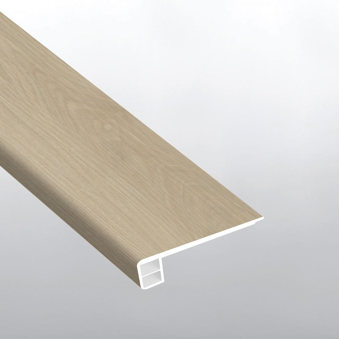 XL Cyrus Austell Grove square eased edge flush stair nose trim for SPC rigid core vinyl flooring
