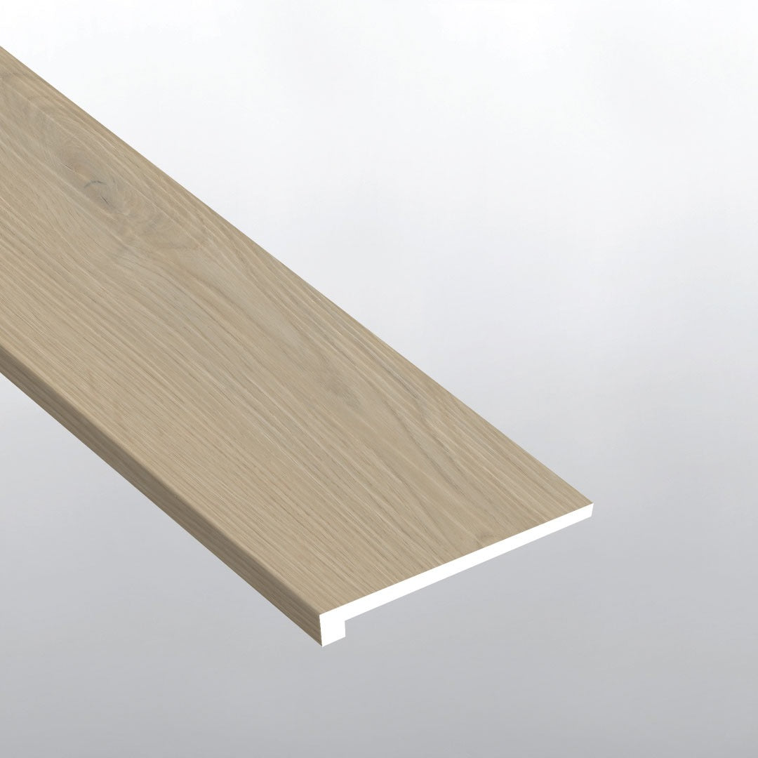 XL Cyrus Austell Grove square eased edge stair tread trim for SPC rigid core vinyl flooring