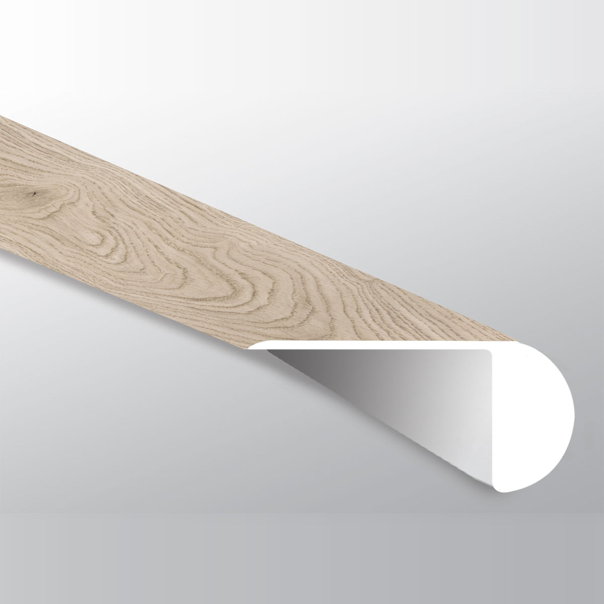 XL Cyrus Austell Grove round overlapping stair nose trim for SPC rigid core vinyl flooring