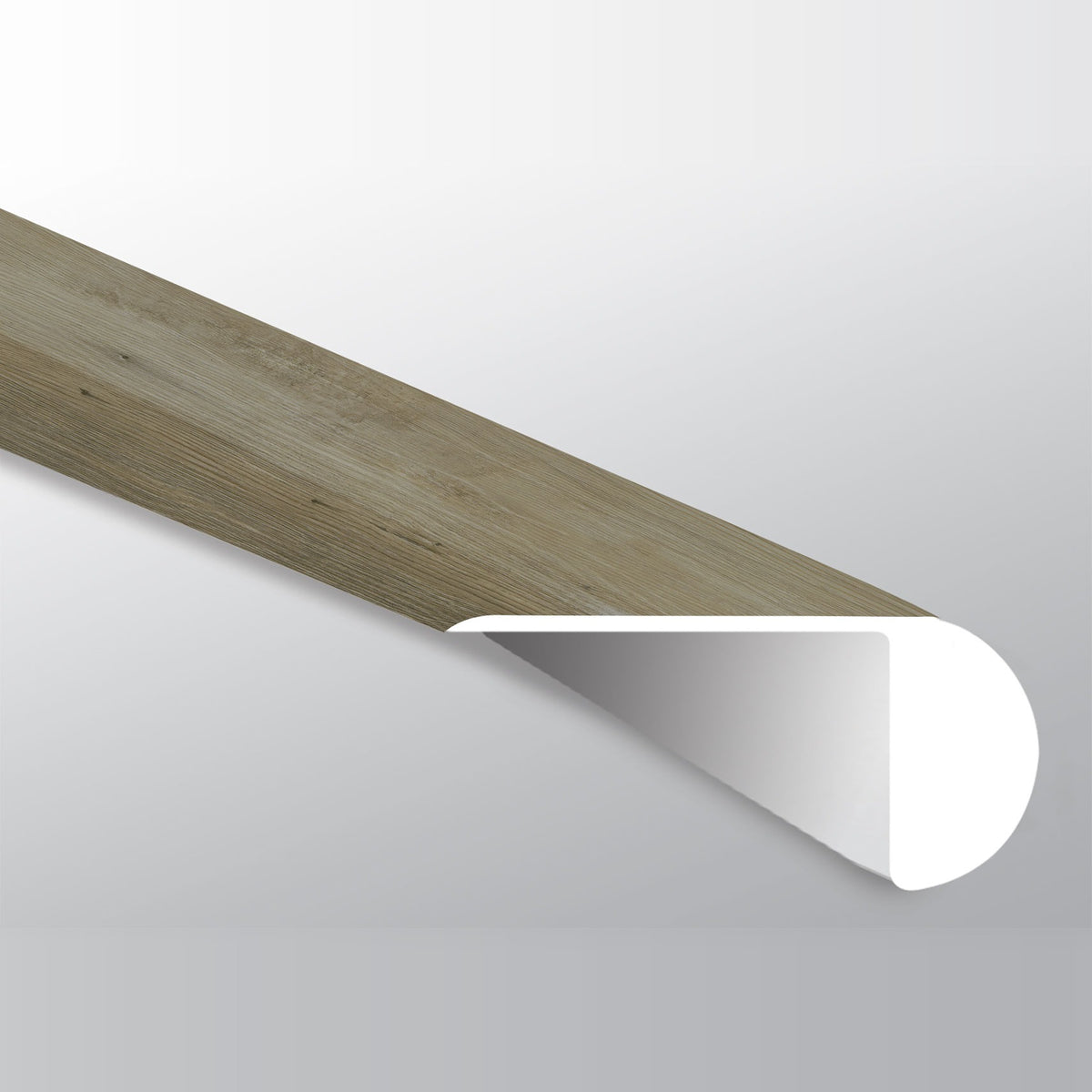 XL Cyrus Brookings round overlapping stair nose trim for SPC rigid core vinyl flooring