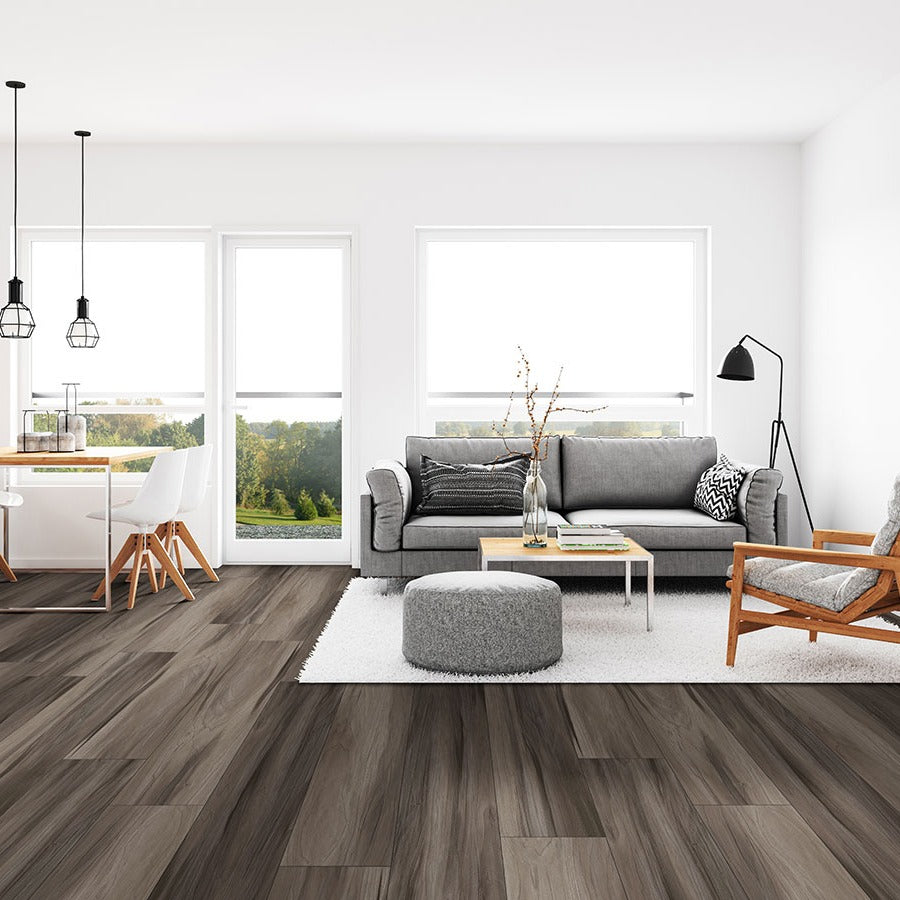 XL Cyrus Jenta SPC rigid core vinyl flooring shown in a furnished room