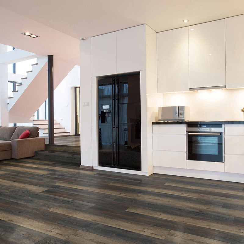 XL Cyrus Stable SPC rigid core vinyl flooring shown in a furnished room