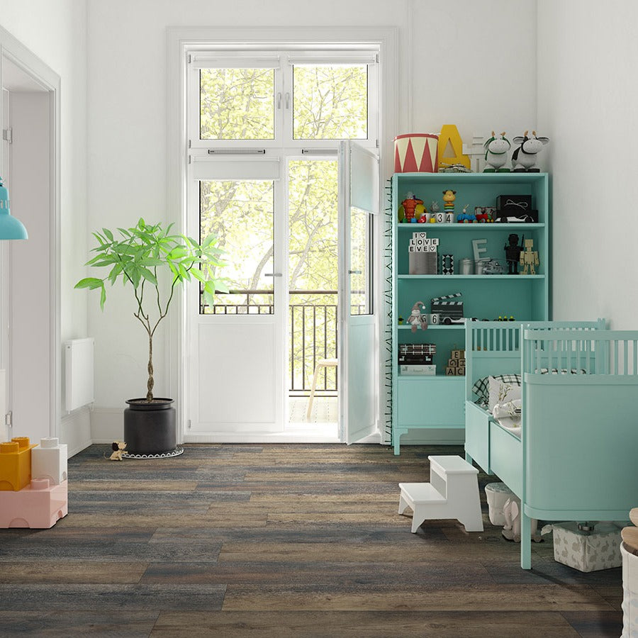 XL Cyrus Stable SPC rigid core vinyl flooring shown in a furnished room