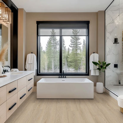 XL Prescott Austell Grove SPC rigid core vinyl flooring shown in a furnished room