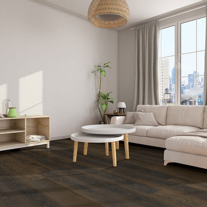 XL Prescott Barrell SPC rigid core vinyl flooring shown in a furnished room
