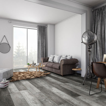 XL Prescott Boswell SPC rigid core vinyl flooring shown in a furnished room