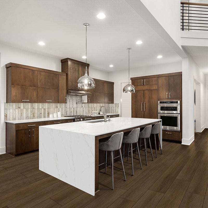 XL Studio Adlar SPC rigid core vinyl flooring installed in a kitchen