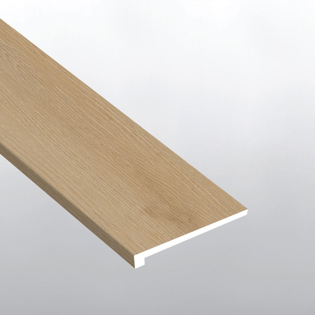 XL Studio Quillian square eased edge stair tread trim for SPC rigid core vinyl flooring