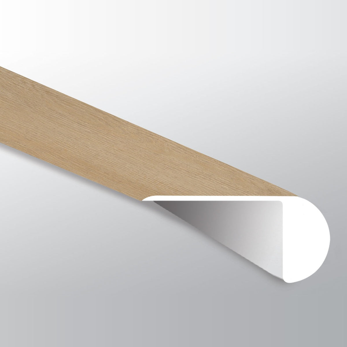 XL Studio Quillian round overlapping stair nose trim for SPC rigid core vinyl flooring