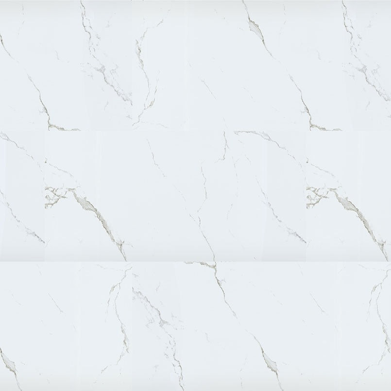 XL Trecento Calacatta Serra SPC rigid core vinyl tile flooring, top down tile view