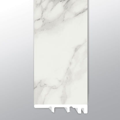 XL Trecento Calacatta Venosa Gold end cap trim for SPC rigid core vinyl flooring