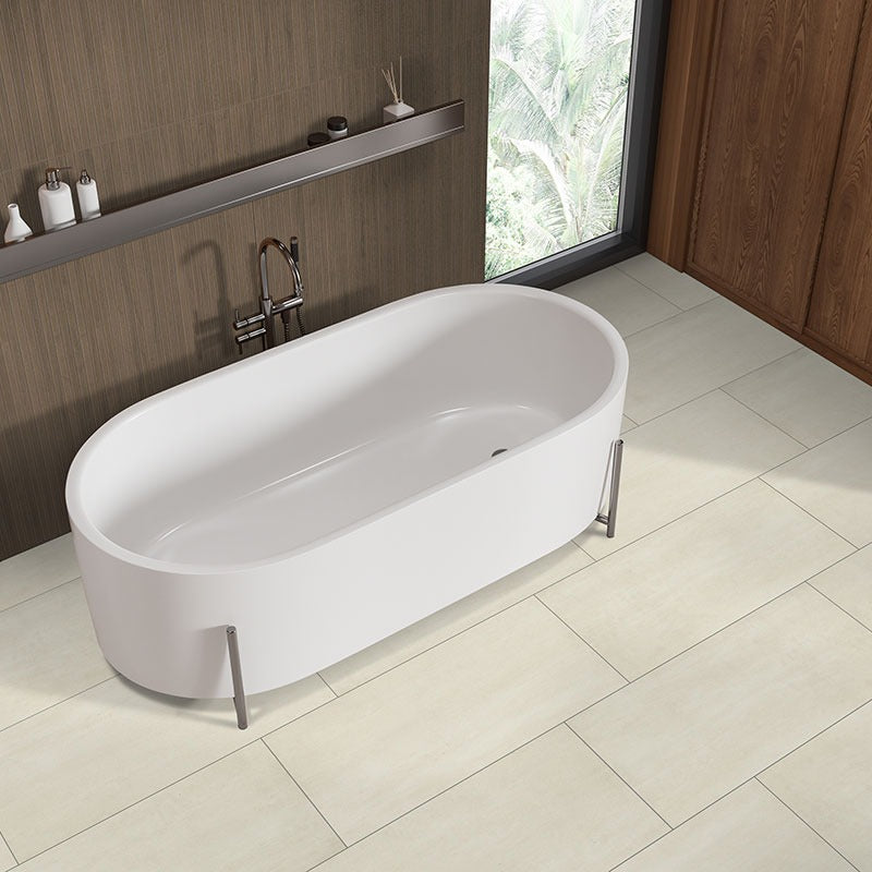XL Trecento Ivorelle SPC rigid core vinyl flooring installed in a bathroom