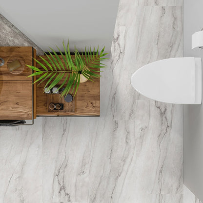 XL Trecento Quarzo Taj SPC rigid core vinyl flooring shown in a furnished room