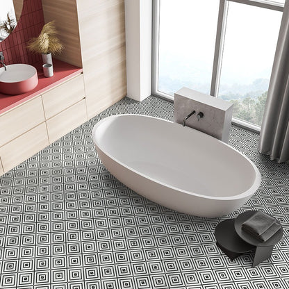 Zaria Modena porcelain tile shown in a finished room, scene 2