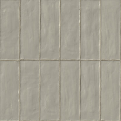 Zest Aloe ceramic tile, satin finish, 4 by 4 inch view