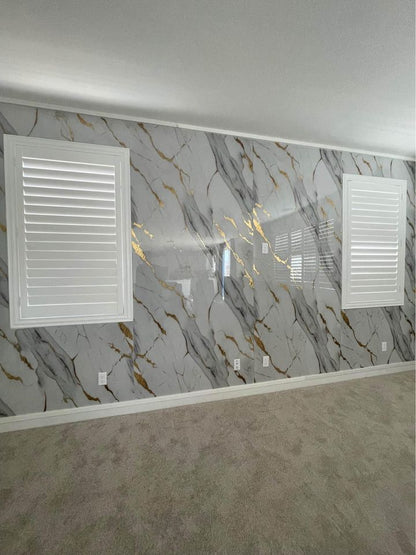 Nuevo Calacatta Gold PVC Shower / Interior Decorative Wall Panel