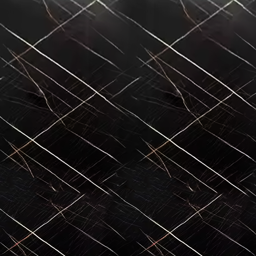 Obsidian Crosshatch PVC Shower / Interior Decorative Wall Panel, marble look finish for interior wall cladding