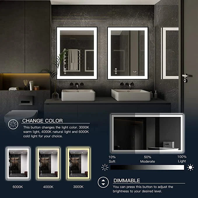 Borealis LED Mirror
