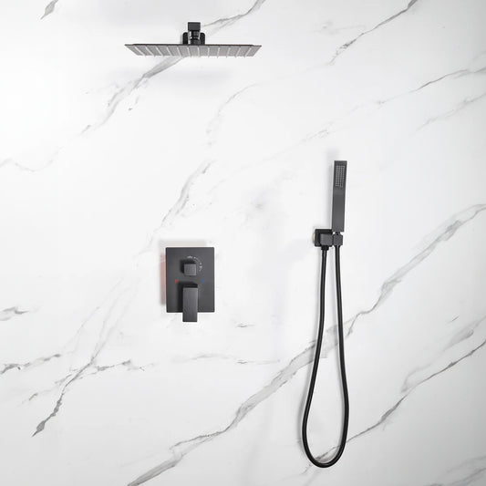 Quinn shower faucet with side wand, squared