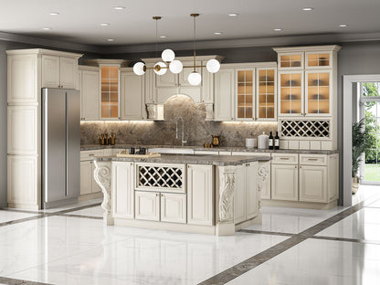 PW-Antique White Raised Panel