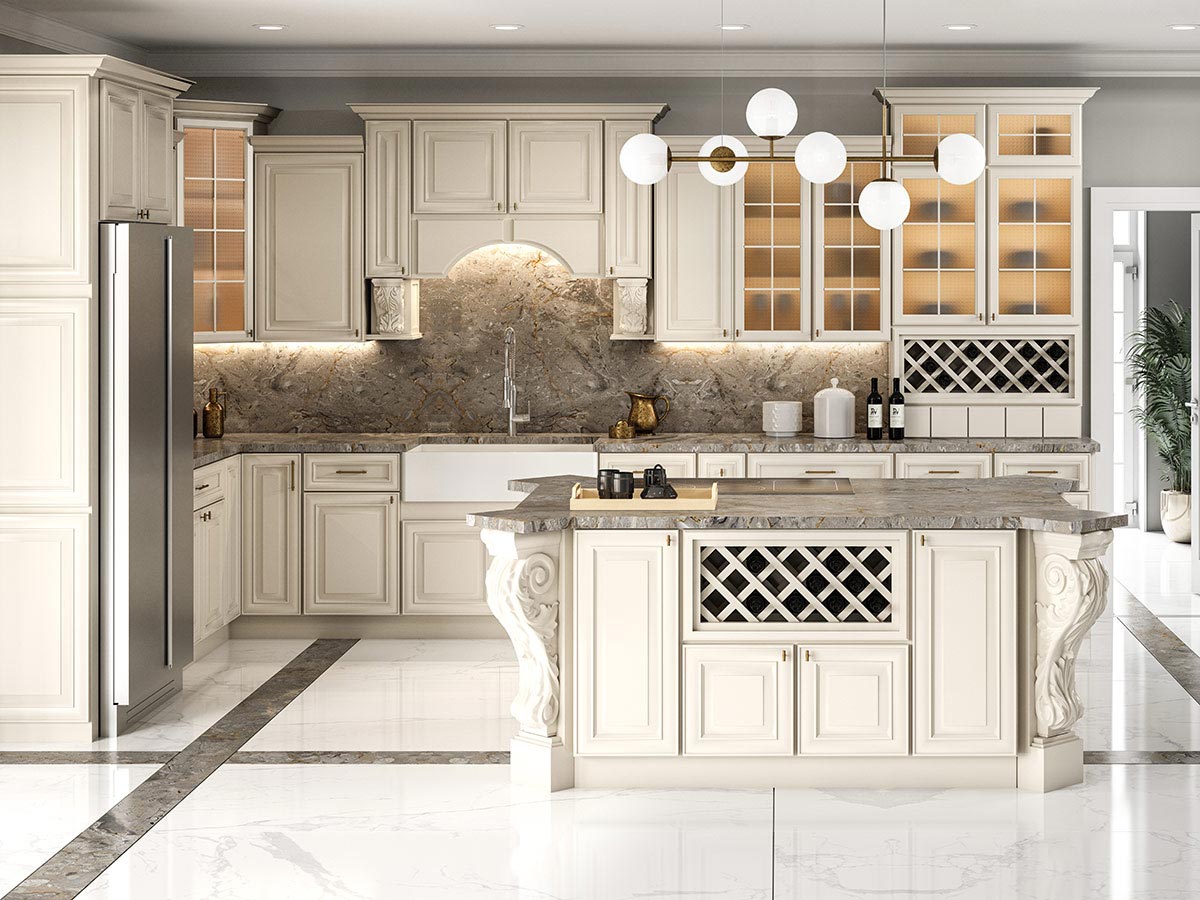 PW-Antique White Raised Panel