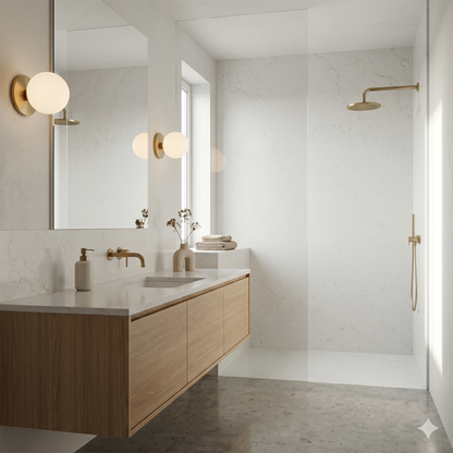 PF-Enspire Calacatta Sequoia Quartz Slab