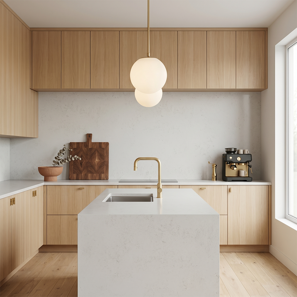 PF-Enspire Carrara Sonoma Quartz Slab