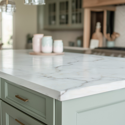 PF-Lumina Bianco Serena Printed Surface Quartz Slab