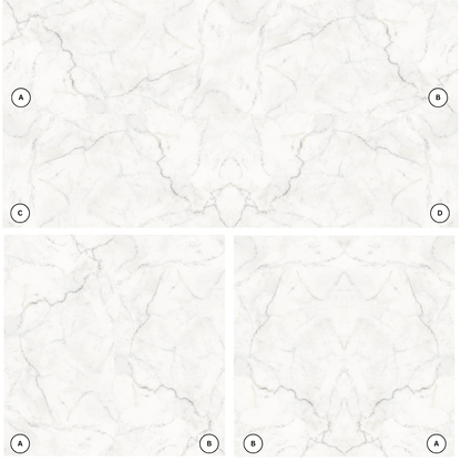 PF-Lumina Bianco Serena Printed Surface Quartz Slab