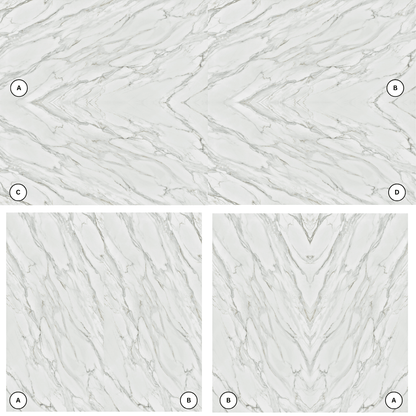 PF-Lumina Calacatta Sienna Printed Surface Quartz Slab