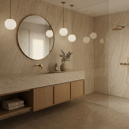 PF-Lumina Cashmere Taj Printed Surface Quartz Slab