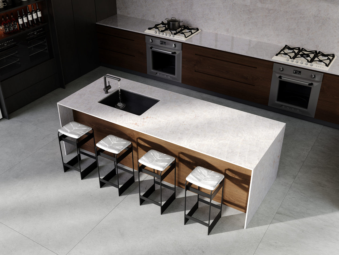 PF-Lumina Crystallo Printed Surface Quartz Slab