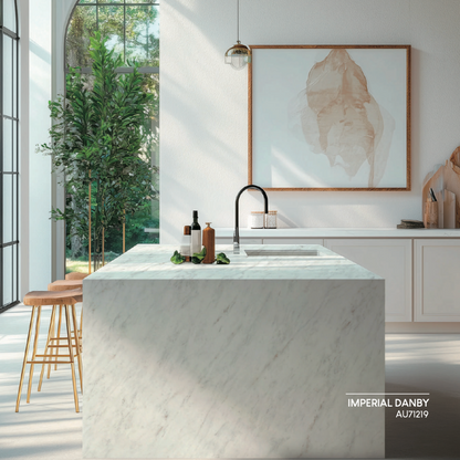 PF-Lumina Imperial Danby Printed Surface Quartz Slab