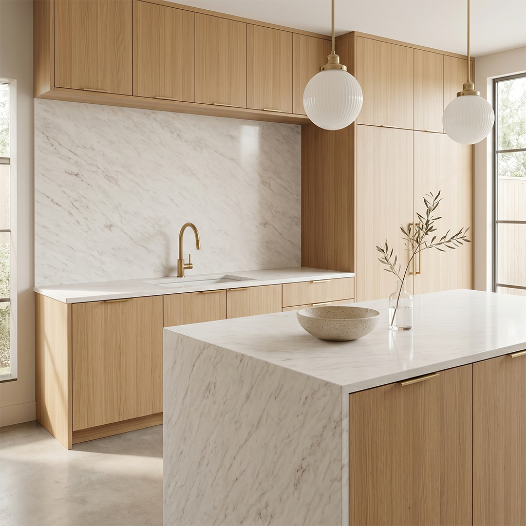 PF-Lumina Imperial Danby Printed Surface Quartz Slab