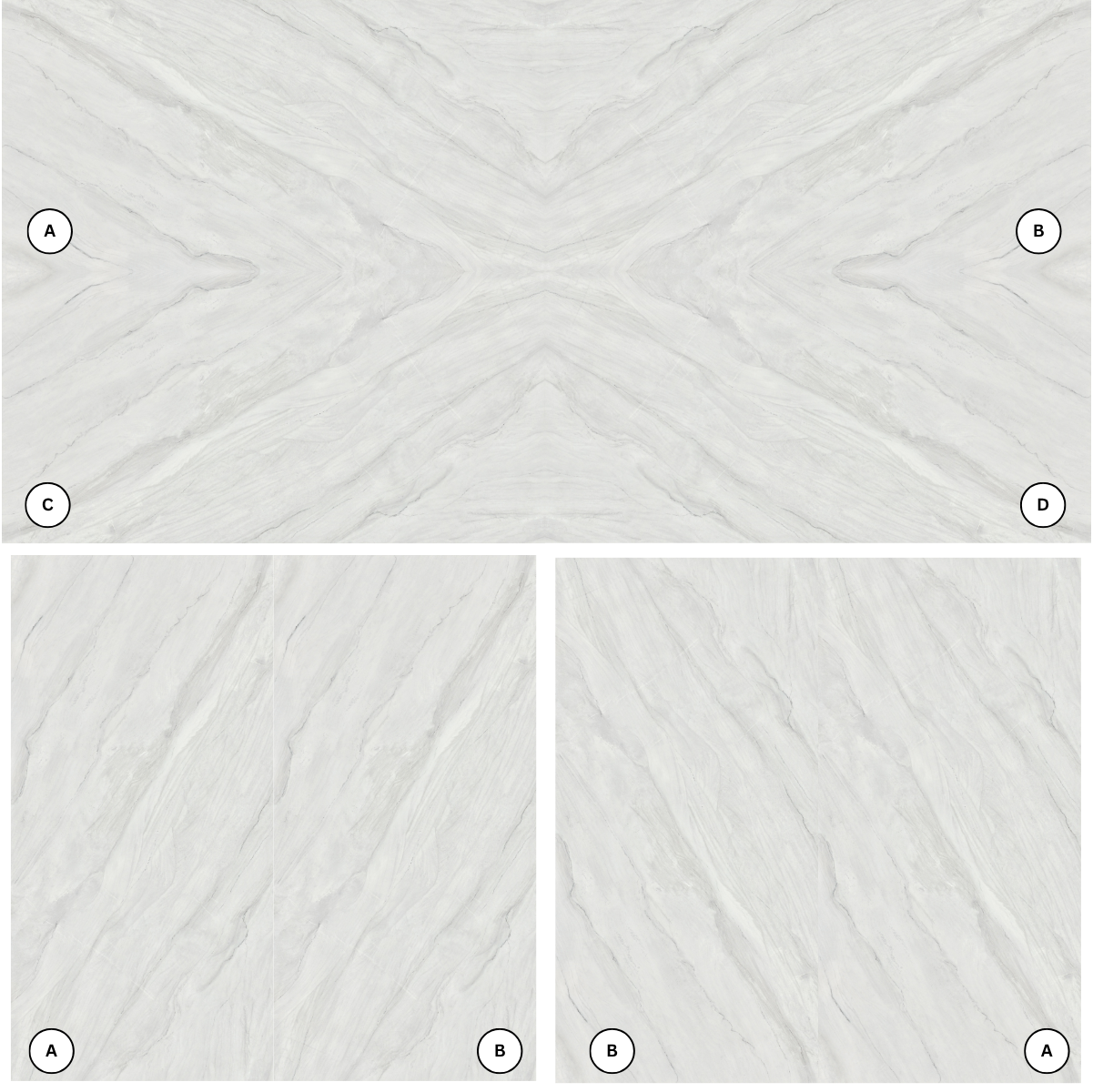 PF-Lumina Mont Blanc Printed Surface Quartz Slab