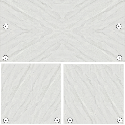 PF-Lumina Mont Blanc Printed Surface Quartz Slab