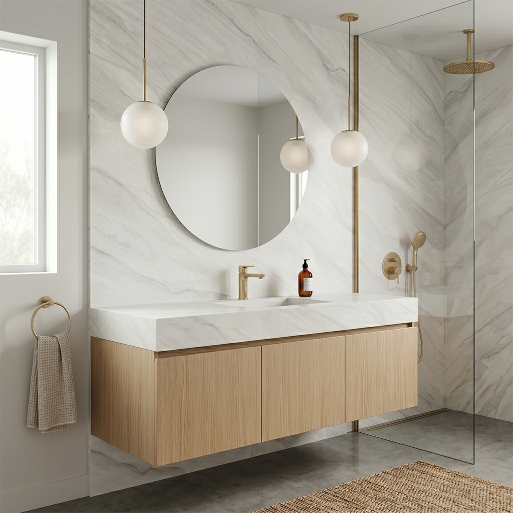 PF-Lumina Mont Blanc Printed Surface Quartz Slab