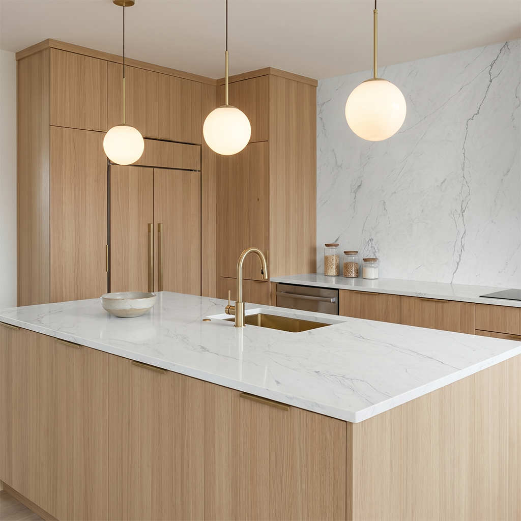 PF-Lumina Radiance Printed Surface Quartz Slab