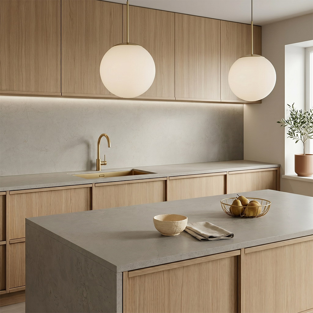 PF-Mimetech Nature Sand Printed Surface Quartz Slab