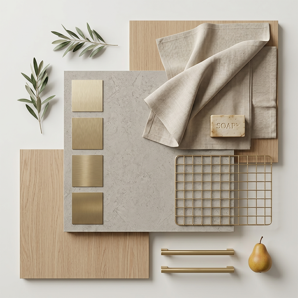 PF-Mimetech Nature Sand Printed Surface Quartz Slab