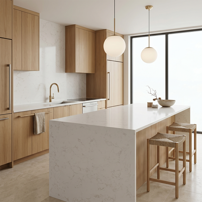 PF-Zero Carrara Rena Silica-Free Quartz Slab