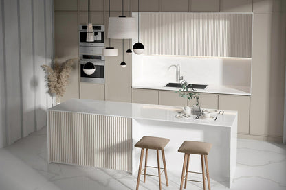 PF-Zero Super White Silica-Free Quartz Slab