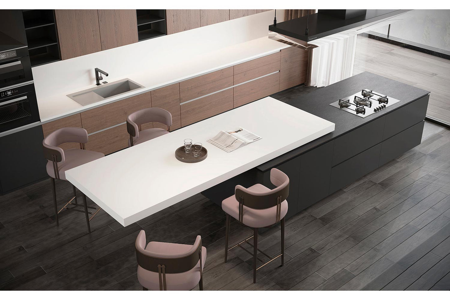 PF-Zero Super White Silica-Free Quartz Slab