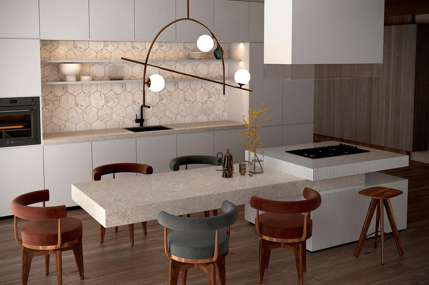 PF-Zero Timberwolf Silica-Free Quartz Slab