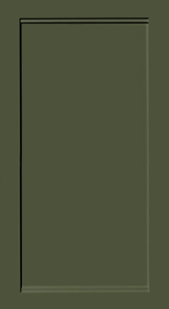 Irena Olive Dual Frameless Shaker kitchen cabinet door sample in solid birch, European frameless full overlay, PK Collection