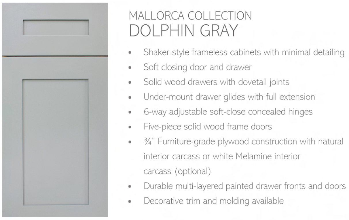 PK-Mallorca Dolphin Grey Frameless Shaker