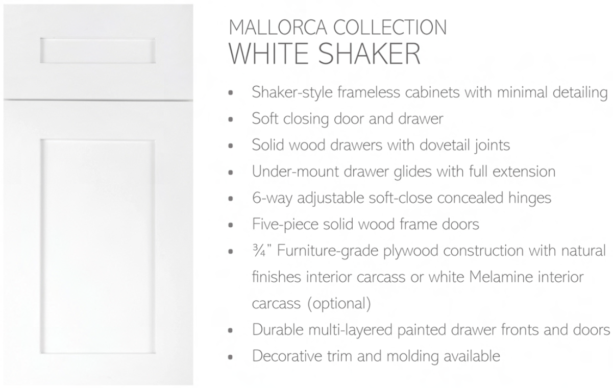 PK-Mallorca White Frameless Shaker