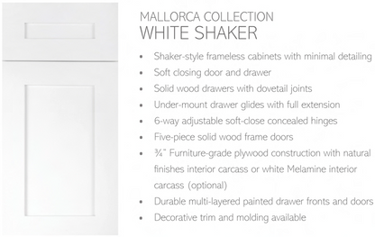 PK-Mallorca White Frameless Shaker
