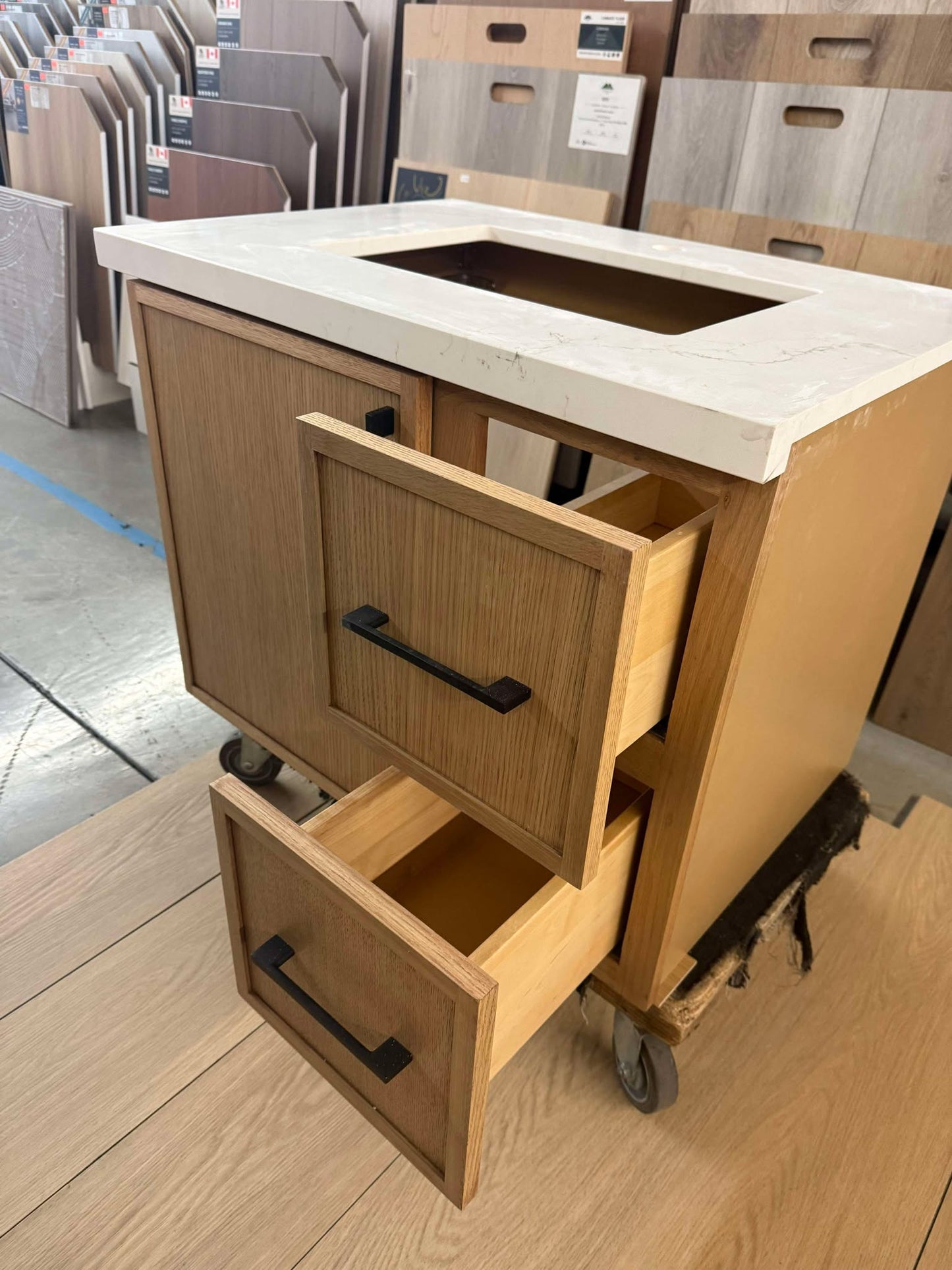 PK-Shady Slim Oak Frameless Shaker
