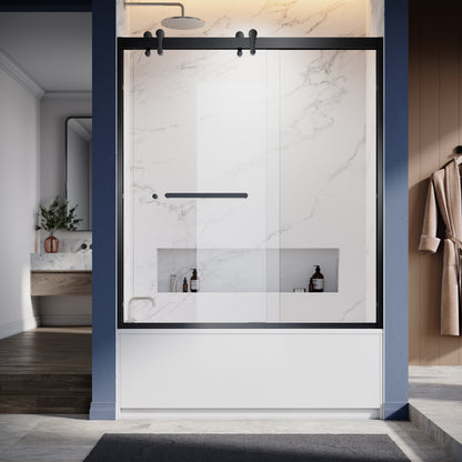 Preston Semi-Frameless Double Sliding Shower Door